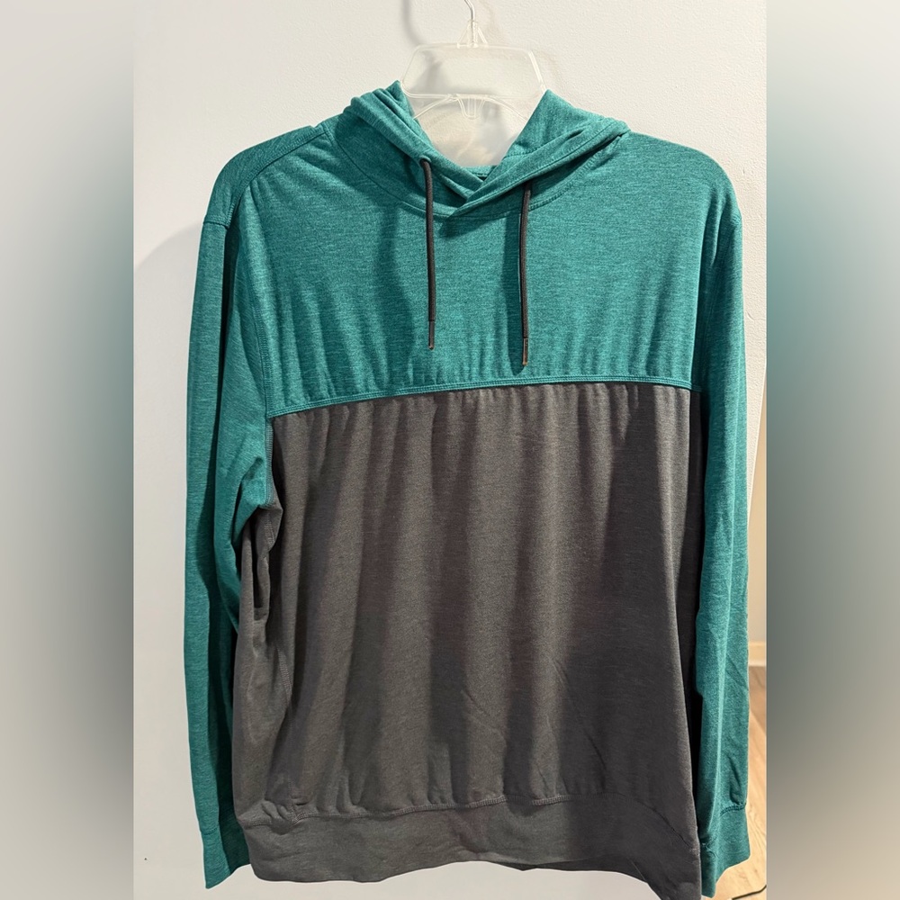 American Eagle Outfitters Teal & Dark Grey Hoodie